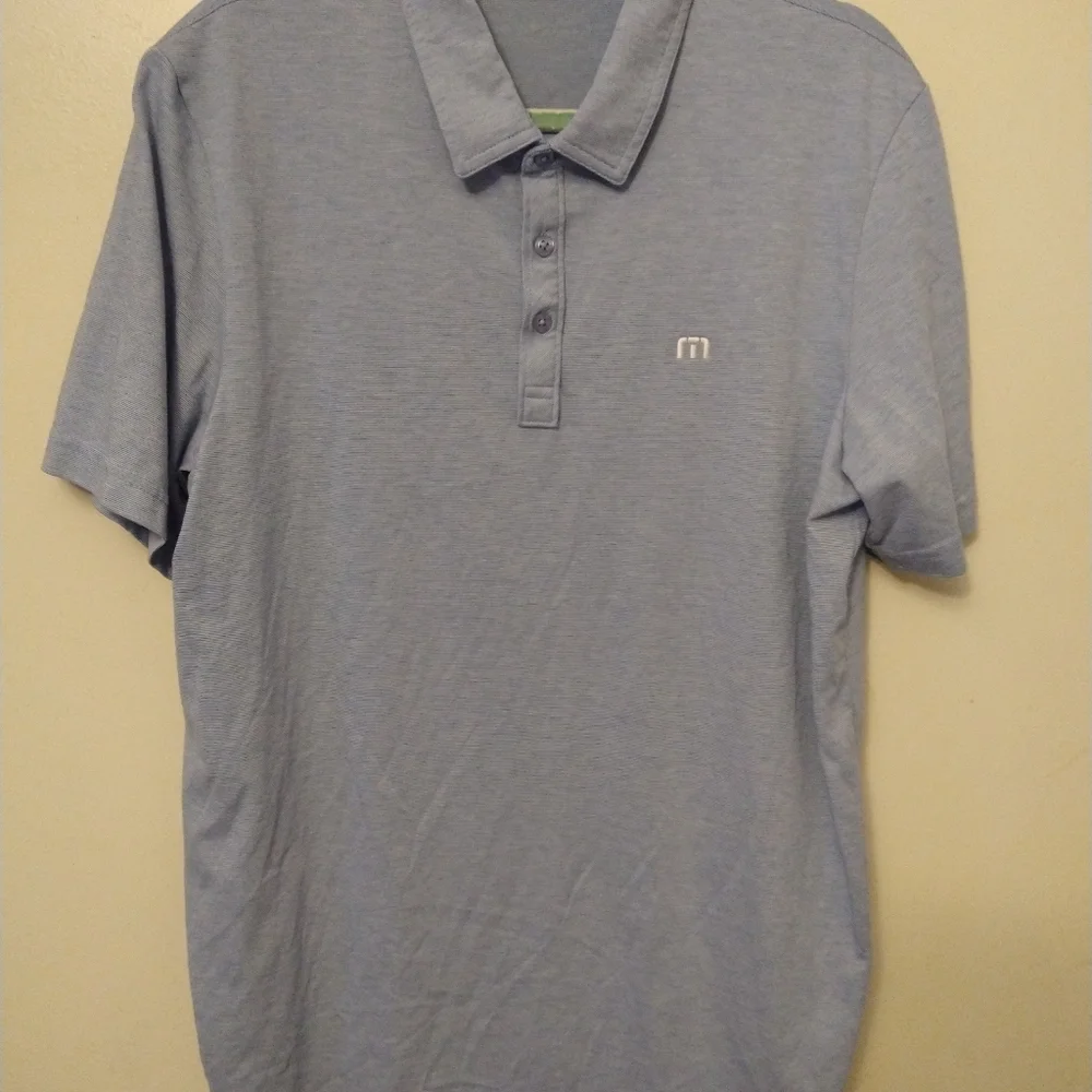 Travis Mathew Short Sleeve Polo Shirt Men's sz Large Conga Logo. - Picture 3 of 8